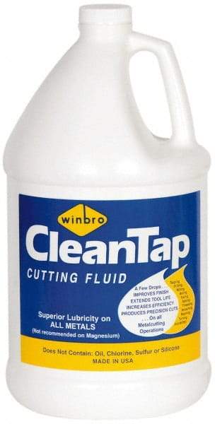 Winfield Brooks - CleanTap, 1 Gal Bottle Cutting & Tapping Fluid - Water Soluble, For Machining - A1 Tooling