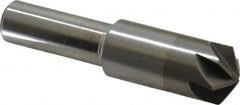 M.A. Ford - 1/2" Head Diam, 3/8" Shank Diam, 6 Flute 120° Solid Carbide Countersink - Bright Finish, 2-1/8" OAL, 0.15" Nose Diam, Single End, Straight Shank, Right Hand Cut - A1 Tooling