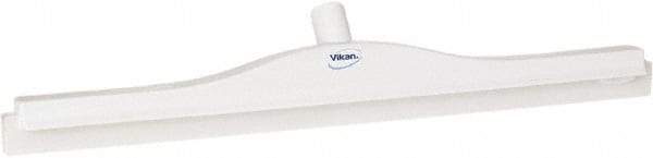 Vikan - 24" Rubber Blade Floor Squeegee - Double Edge, White, Plastic Holder - A1 Tooling