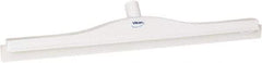 Vikan - 24" Rubber Blade Floor Squeegee - Double Edge, White, Plastic Holder - A1 Tooling