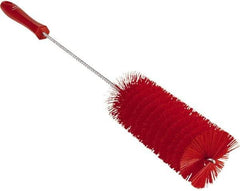 Vikan - 2-3/8" Diam Polyester Valve Brush - 19-5/8" OAL, 5-13/16" Head Length, Polypropylene & Stainless Steel Handle - A1 Tooling