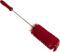 Vikan - 2" Diam Polyester Valve Brush - 19-5/8" OAL, 5-15/16" Head Length, Polypropylene & Stainless Steel Handle - A1 Tooling