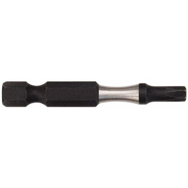 Power Screwdriver Bit: T20 Torx, 1/4″ Hex Drive 2″ OAL, Alloy Steel