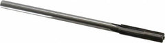 Made in USA - 11/32" Carbide-Tipped 4 Flute Chucking Reamer - Straight Flute, 9/32" Straight Shank, 1-1/2" Flute Length, 6" OAL - A1 Tooling