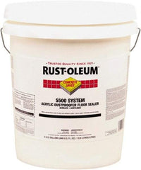 Rust-Oleum - 5 Gal Can Satin Clear Floor Coating - 150 to 300 Sq Ft/Gal Coverage, 37 g/L VOC Content - A1 Tooling