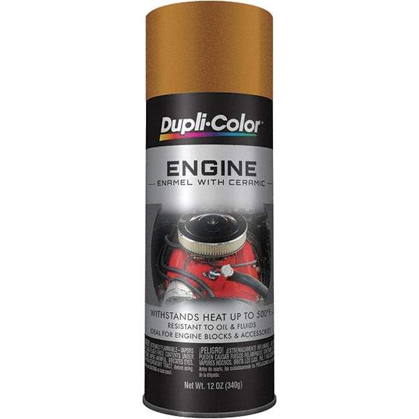 Krylon - 12 oz Universal Gold Automotive Heat Resistant Paint - High Gloss Finish, Comes in Aerosol Can - A1 Tooling