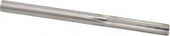 Made in USA - 21/64" High Speed Steel 6 Flute Chucking Reamer - Straight Flute, 21/64" Straight Shank, 1-1/2" Flute Length, 4-5/8" OAL - A1 Tooling