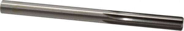 Made in USA - 25/64" High Speed Steel 6 Flute Chucking Reamer - Straight Flute, 25/64" Straight Shank, 1-3/4" Flute Length, 5-1/8" OAL - A1 Tooling