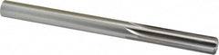 Made in USA - 7/16" High Speed Steel 6 Flute Chucking Reamer - Straight Flute, 7/16" Straight Shank, 1-3/4" Flute Length, 5-1/2" OAL - A1 Tooling