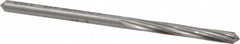 Made in USA - #19 High Speed Steel 6 Flute Chucking Reamer - Spiral Flute, 0.166" Straight Shank, 1-1/8" Flute Length, 3-1/4" OAL - A1 Tooling