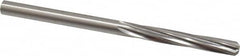 Made in USA - Letter D High Speed Steel 6 Flute Chucking Reamer - Spiral Flute, 0.246" Straight Shank, 1-1/2" Flute Length, 4" OAL - A1 Tooling