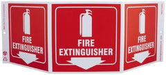 NMC - Fire Extinguisher, Rigid Plastic Fire Sign - 20" Wide x 7-1/2" High - A1 Tooling