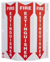 NMC - Fire Extinguisher, Rigid Plastic Fire Sign - 9" Wide x 12" High - A1 Tooling