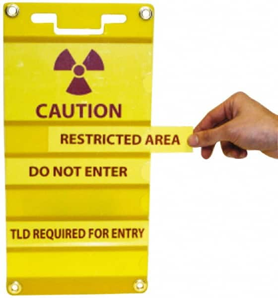 NMC - 16-1/2" Long x 8" Wide, Rigid Plastic Safety Sign - Rectangle, 0.01" Thick, Use for Hazardous Materials - A1 Tooling