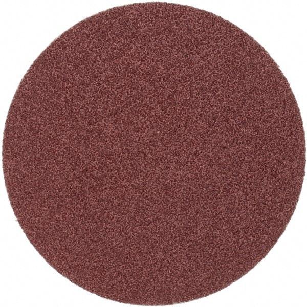 Merit Abrasives - 6" Diam, 36 Grit Aluminum Oxide Adhesive PSA Disc - Very Coarse, Black, Cloth Backing, Flexible - A1 Tooling