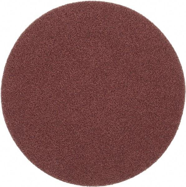 Merit Abrasives - 6" Diam, 40 Grit Aluminum Oxide Adhesive PSA Disc - Very Coarse, Black, Cloth Backing, Flexible - A1 Tooling