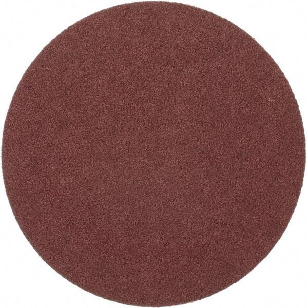 Merit Abrasives - 8" Diam, 36 Grit Aluminum Oxide Adhesive PSA Disc - Very Coarse, Black, Cloth Backing, Flexible - A1 Tooling