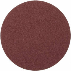 Merit Abrasives - 8" Diam, 40 Grit Aluminum Oxide Adhesive PSA Disc - Very Coarse, Black, Cloth Backing, Flexible - A1 Tooling