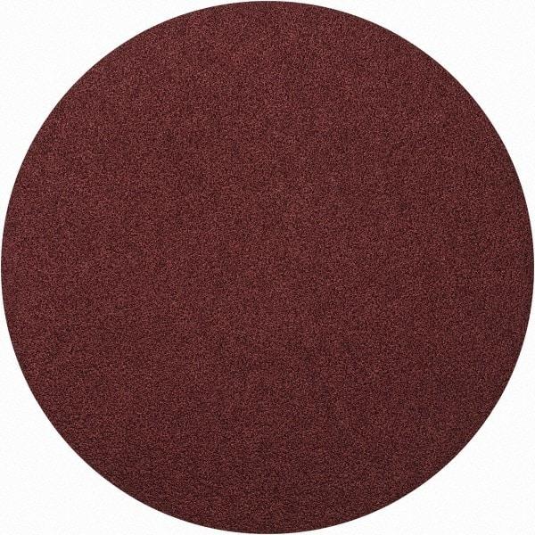 Merit Abrasives - 8" Diam, 50 Grit Aluminum Oxide Adhesive PSA Disc - Coarse Grade, Black, Cloth Backing, Flexible - A1 Tooling