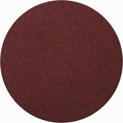 Merit Abrasives - 8" Diam, 50 Grit Aluminum Oxide Adhesive PSA Disc - Coarse Grade, Black, Cloth Backing, Flexible - A1 Tooling