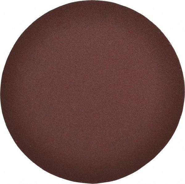 Merit Abrasives - 8" Diam, 100 Grit Aluminum Oxide Adhesive PSA Disc - Medium Grade, Black, Cloth Backing, Flexible - A1 Tooling