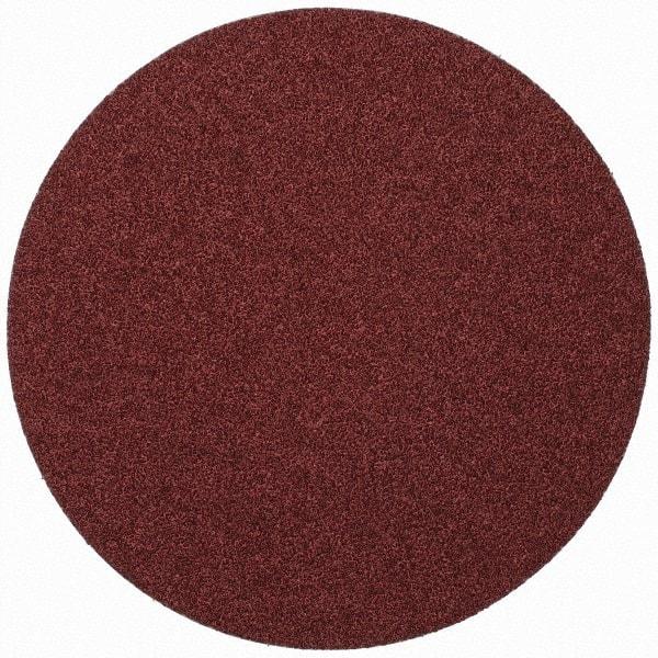 Merit Abrasives - 9" Diam, 36 Grit Aluminum Oxide Adhesive PSA Disc - Very Coarse, Black, Cloth Backing, Flexible - A1 Tooling