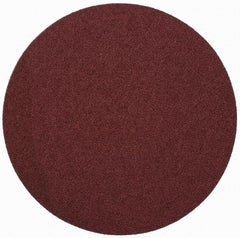 Merit Abrasives - 9" Diam, 50 Grit Aluminum Oxide Adhesive PSA Disc - Coarse Grade, Black, Cloth Backing, Flexible - A1 Tooling