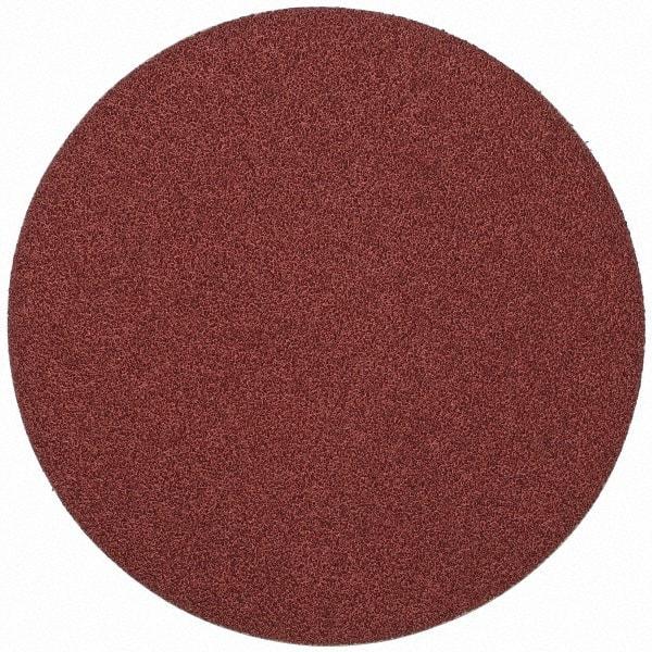 Merit Abrasives - 10" Diam, 36 Grit Aluminum Oxide Adhesive PSA Disc - Very Coarse, Black, Cloth Backing, Flexible - A1 Tooling