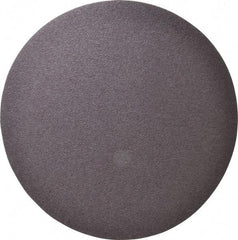 Merit Abrasives - 12" Diam, 36 Grit Aluminum Oxide Adhesive PSA Disc - Very Coarse, Black, Cloth Backing, Flexible - A1 Tooling