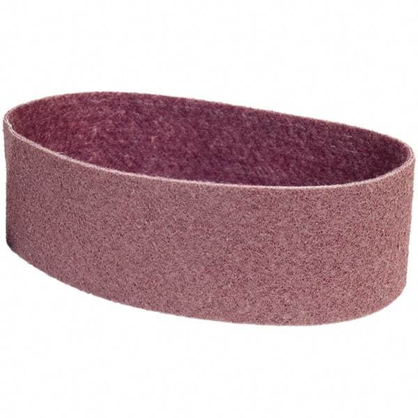 Merit Abrasives - 4" Wide x 36" OAL, Aluminum Oxide Abrasive Belt - Aluminum Oxide, Medium, Nonwoven - A1 Tooling