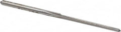 Made in USA - #7/0 Pin, 0.0666" Diam, 0.0497" Small End, 5/64" Diam Straight Shank, 13/16" Flute, Taper Pin Reamer - A1 Tooling