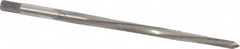 Made in USA - #4/0 Pin, 0.1142" Diam, 0.0869" Small End, 1/8" Diam Straight Shank, 1-5/16" Flute, Taper Pin Reamer - A1 Tooling