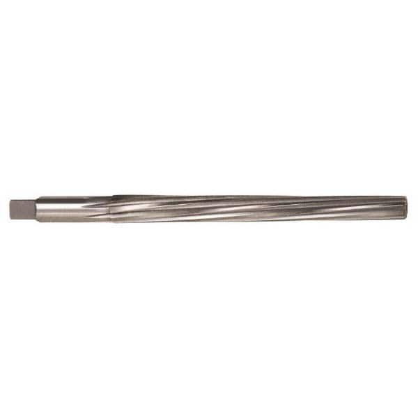 Alvord Polk - #9 Pin, 0.6066" Diam, 0.4805" Small End, 9/16" Diam Straight Shank, 6-1/16" Flute, Taper Pin Reamer - A1 Tooling