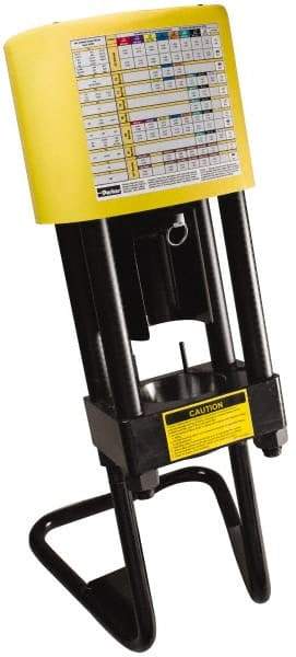 Parker - 3/16 to 1-1/4" Cut Diam, 60 Ton Portable Hose Crimper - 15 sec Cycle, 14" Wide x 31-1/2" High x 14" Deep - A1 Tooling