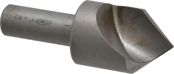 Keo - 1" Head Diam, 1/2" Shank Diam, 1 Flute 82° High Speed Steel Countersink - A1 Tooling