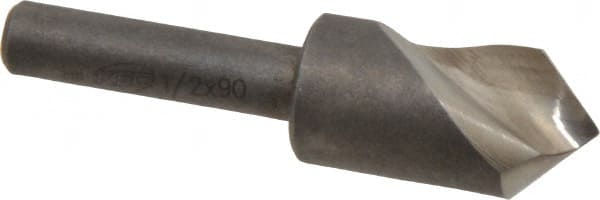 Keo - 1/2" Head Diam, 1/4" Shank Diam, 1 Flute 90° High Speed Steel Countersink - A1 Tooling