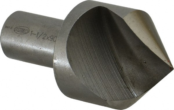 Keo - 1-1/2" Head Diam, 3/4" Shank Diam, 1 Flute 90° High Speed Steel Countersink - A1 Tooling