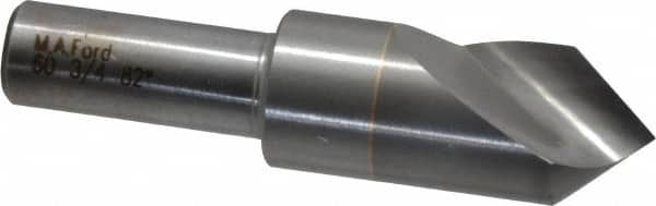 M.A. Ford - 3/4" Head Diam, 1/2" Shank Diam, 1 Flute 82° Solid Carbide Countersink - A1 Tooling