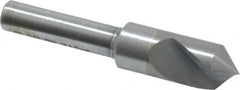 M.A. Ford - 3/8" Head Diam, 1/4" Shank Diam, 1 Flute 90° Solid Carbide Countersink - Bright Finish, 2" OAL, 0.06" Nose Diam, Single End, Straight Shank, Right Hand Cut - A1 Tooling