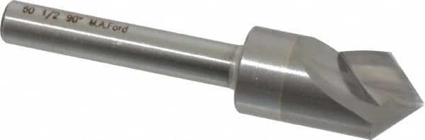 M.A. Ford - 1/2" Head Diam, 1/4" Shank Diam, 1 Flute 90° Solid Carbide Countersink - A1 Tooling