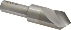 M.A. Ford - 3/4" Head Diam, 1/2" Shank Diam, 1 Flute 90° Solid Carbide Countersink - Bright Finish, 3" OAL, 0.12" Nose Diam, Single End, Straight Shank, Right Hand Cut - A1 Tooling