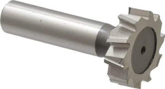 Keo - 1-1/8" Diam x 5/16" Face Width, High Speed Steel, 10 Teeth, Shank Connection Woodruff Keyseat Cutter - Uncoated, 2-5/16" OAL x 1/2" Shank, Staggered Teeth, ANSI 1009, Old Standard C - A1 Tooling