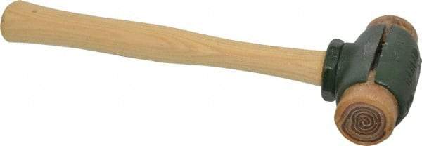 Garland - 2 Lb Head 1-1/2" Face Rawhide Split Head Hammer - 12-1/2" OAL, Wood Handle - A1 Tooling