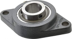 Browning - 1-1/4" ID, 6-1/8" OAL x 3-5/8" OAH 2-Bolt Flange - 3,493 Lb Static Cap, 5,782 Lb Dyn Cap, 5-1/8" Btw Mnt Hole Ctrs, Cast Iron - A1 Tooling