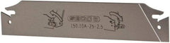 Seco - 0.984" Blade Height, 0.079" Blade Width, 5.91" OAL, Neutral Cut, Double End Indexable Cut-Off Blade - 150.10A Blade, 150.10 Series - A1 Tooling