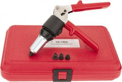 HUCK - 1/8 to 1/4" Manual Rivet Tool Kit - Includes Hand Riveter, 4 Nose Pieces - A1 Tooling