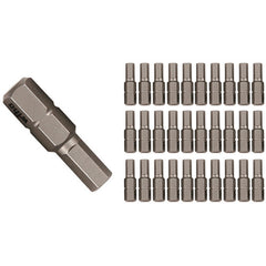 Hex Inch Contractor Grade Insert Bits 1/16″ × 25mm (30 Piece Bulk Pack) - A1 Tooling