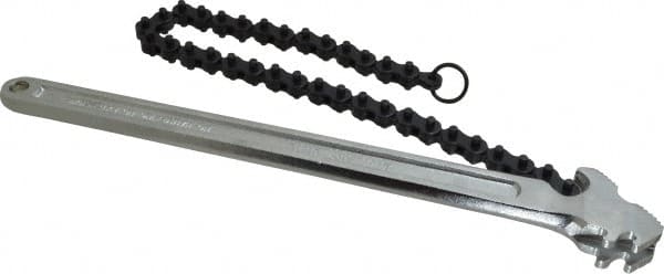 Crescent - 5" Max Pipe Capacity, 18-1/2" Long, Chain Wrench - 5" Actual OD, 14" Handle Length - A1 Tooling