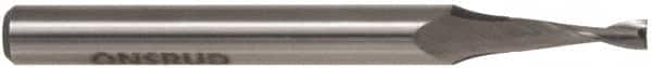 Onsrud - 3/8" Cutting Diam x 1" Length of Cut, 2 Flute, Upcut Spiral Router Bit - Uncoated, Right Hand Cut, High Speed Steel, 3" OAL x 3/8" Shank Diam, Double Edge, 19 to 32° Helix Angle - A1 Tooling