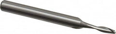 Onsrud - 1/8" Cutting Diam x 3/8" Length of Cut, 2 Flute, Upcut Spiral Router Bit - Uncoated, Right Hand Cut, High Speed Steel, 2-5/8" OAL x 1/4" Shank Diam, Double Edge, 19 to 32° Helix Angle - A1 Tooling